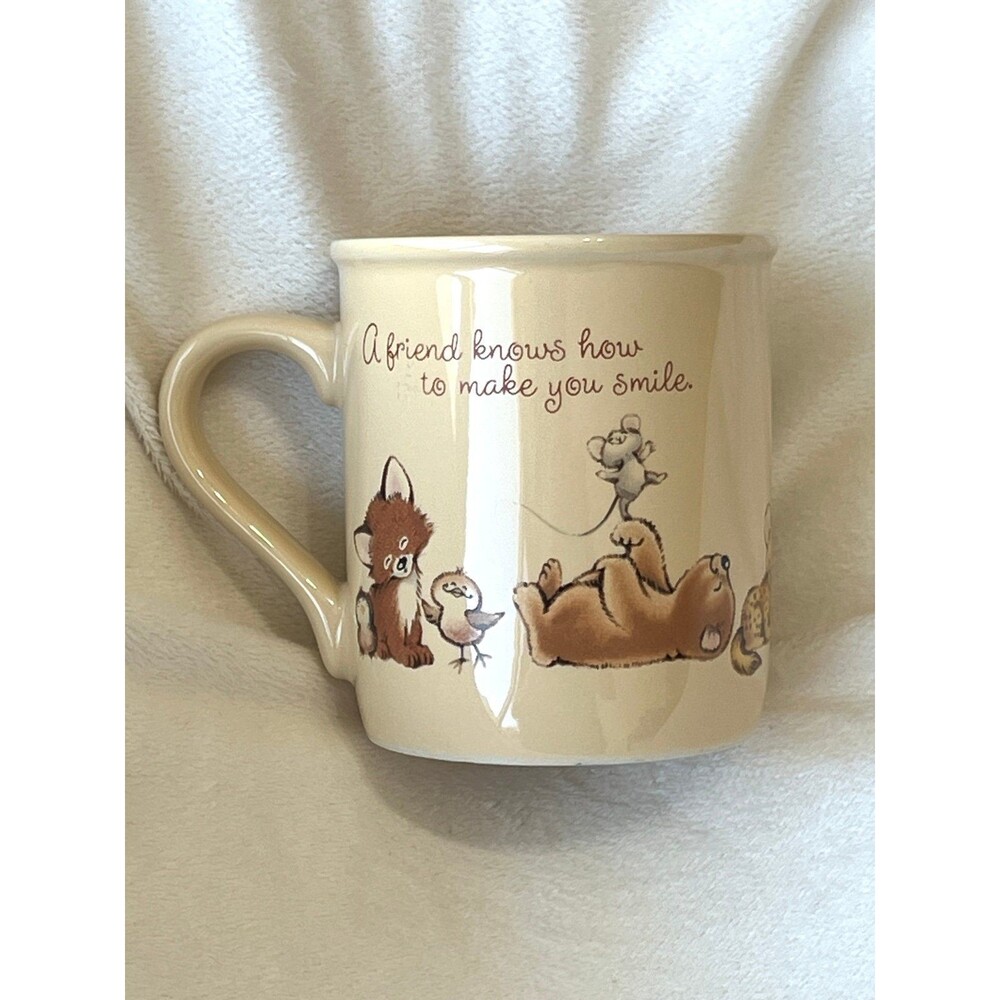 Vintage 1983 Hallmark Mug Mates Friendship Baby Animals Coffee Cup Japan - Picture 2 of 4